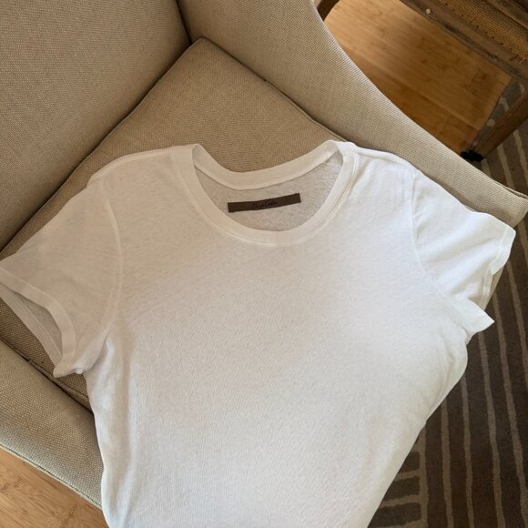 Enza Costa Supima Cotton Essential Short Sleeve Tee - Picture 12 of 12